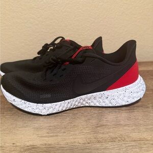 Nike Black and Red Athletic Shoes
